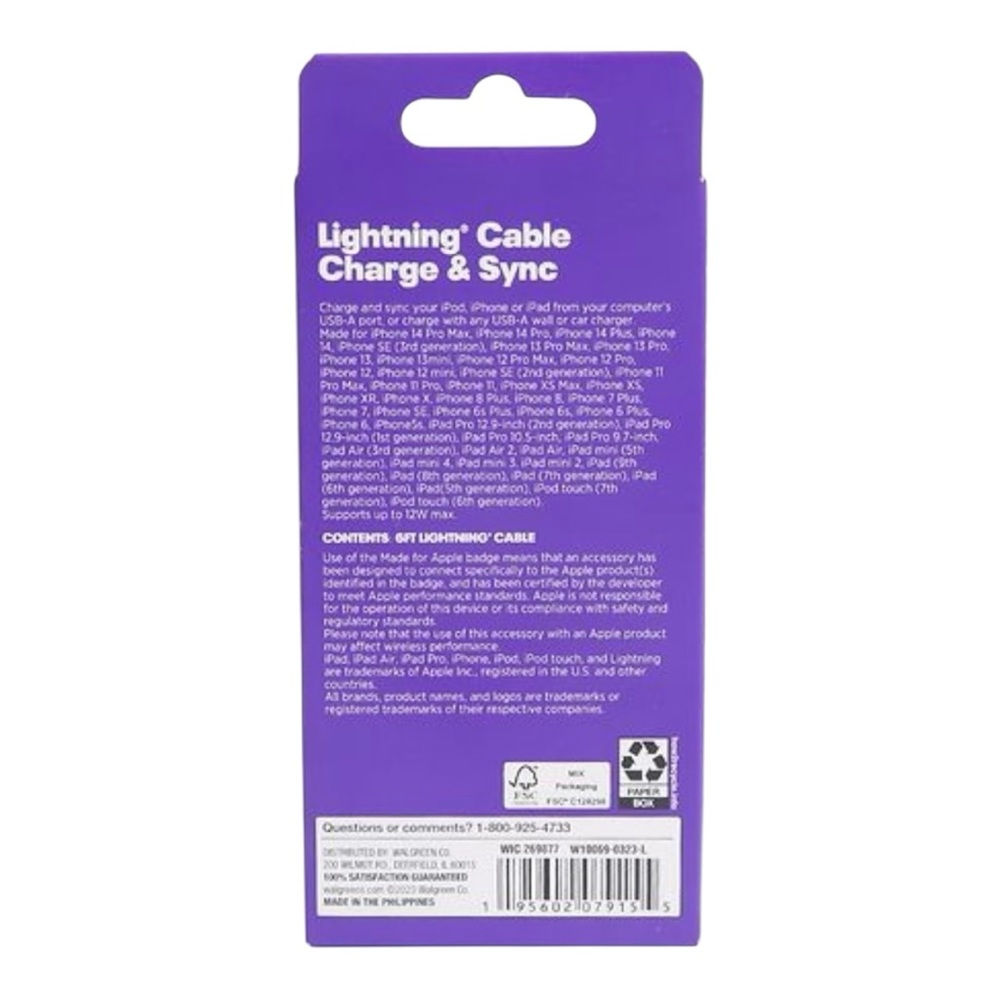 Infinitive Lightning Cable 6FT for Apple Devices - Picture 2 of 3